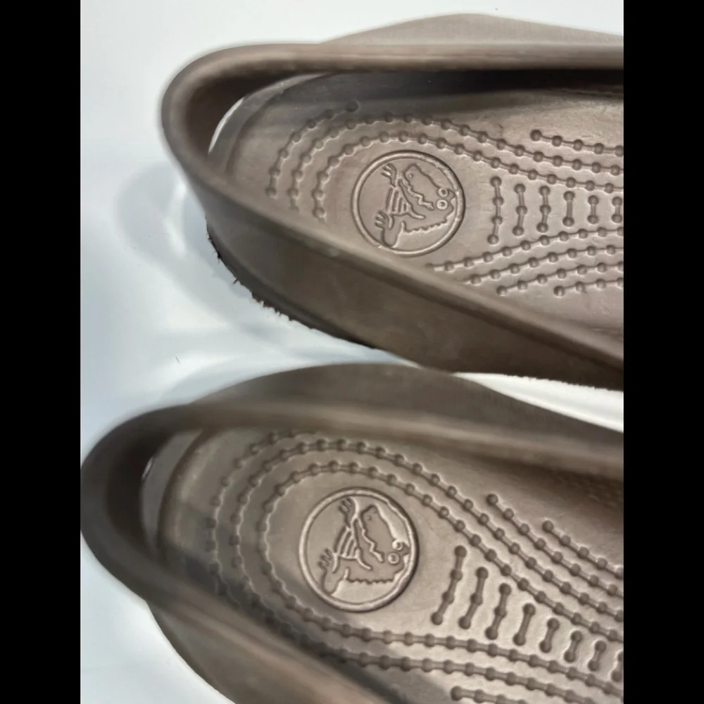 CROCS Brown Flats - Picture 2 of 3